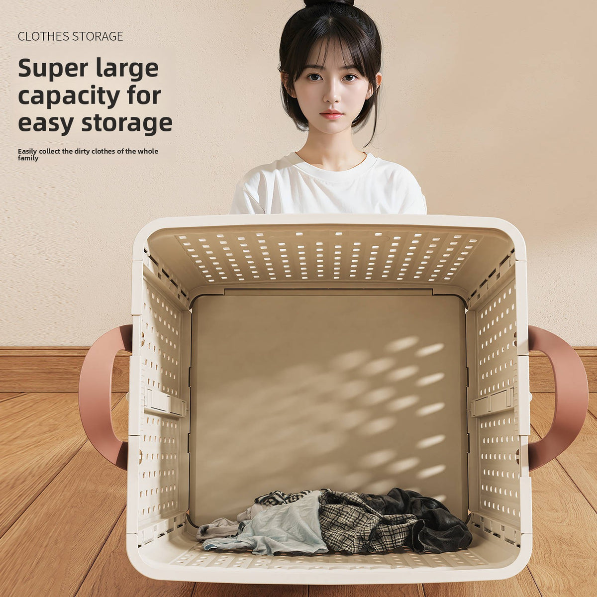 Foldable Laundry Basket Storage Bin