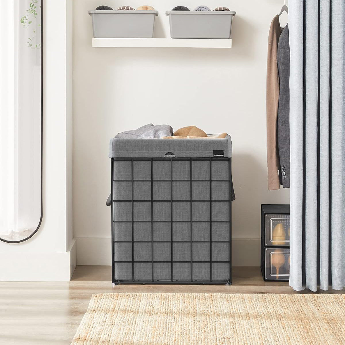 Foldable Laundry Basket with Removable Lining