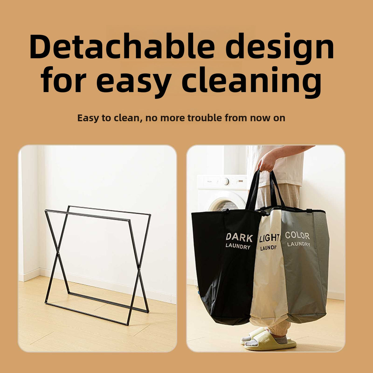 Foldable Laundry Storage Basket