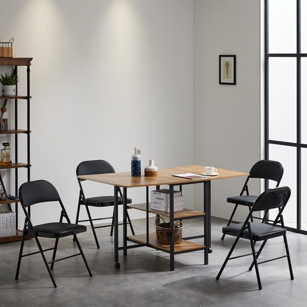 Foldable leather exhibition chairs