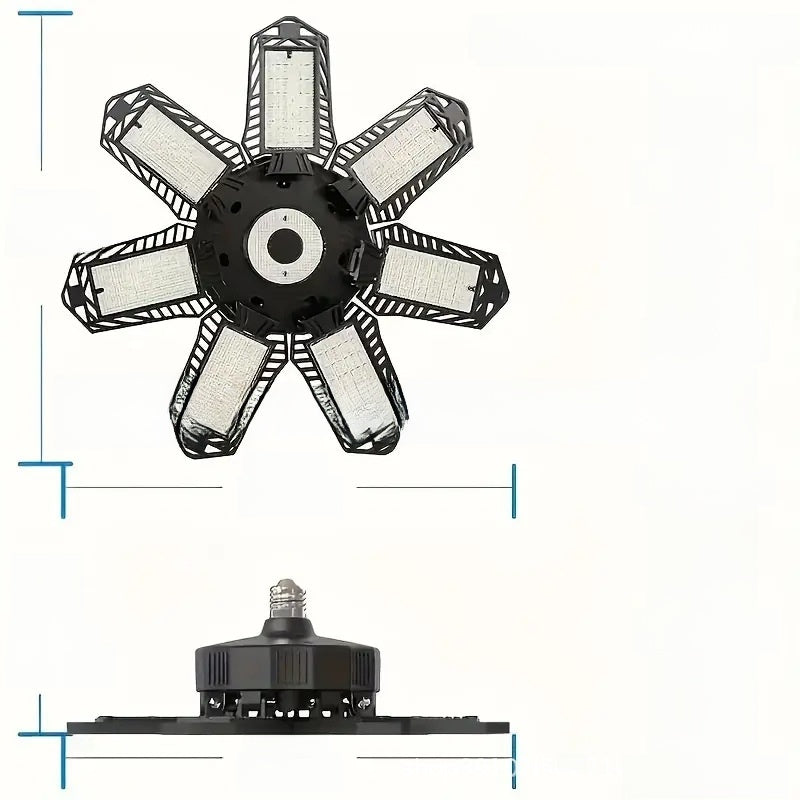 Foldable LED Garage Light with High Luminosity