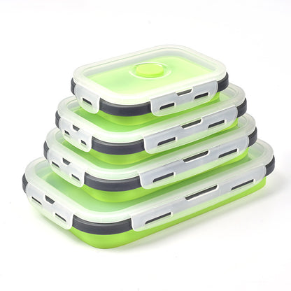 Foldable Microwave Safe Silicone Food Container