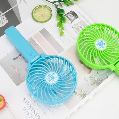 Foldable Mini Handheld Fan with LED Light