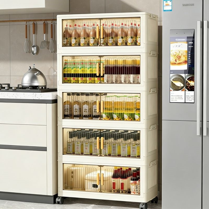 Foldable Movable Storage Cabinet