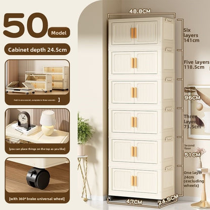 Foldable Movable Storage Cabinet