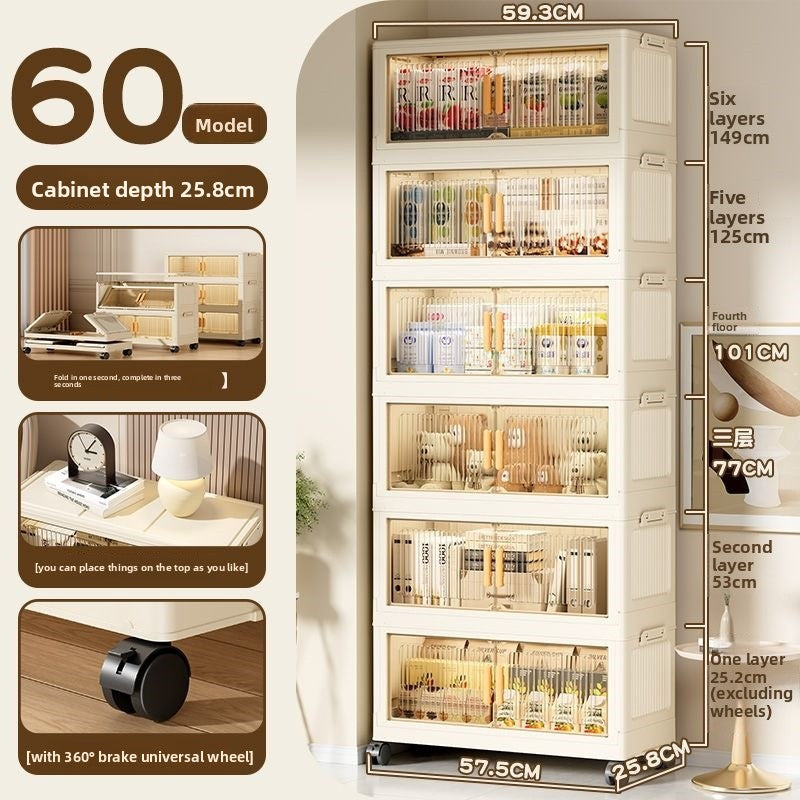 Foldable Movable Storage Cabinet