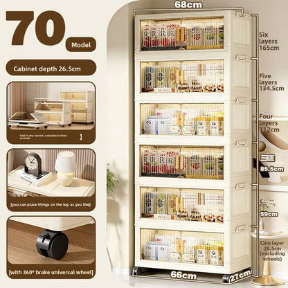 Foldable Movable Storage Cabinet