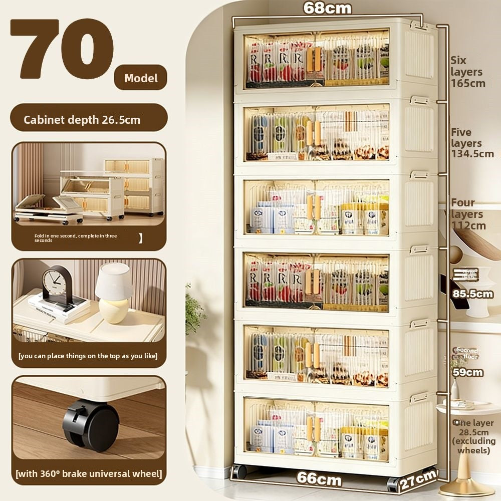 Foldable Movable Storage Cabinet