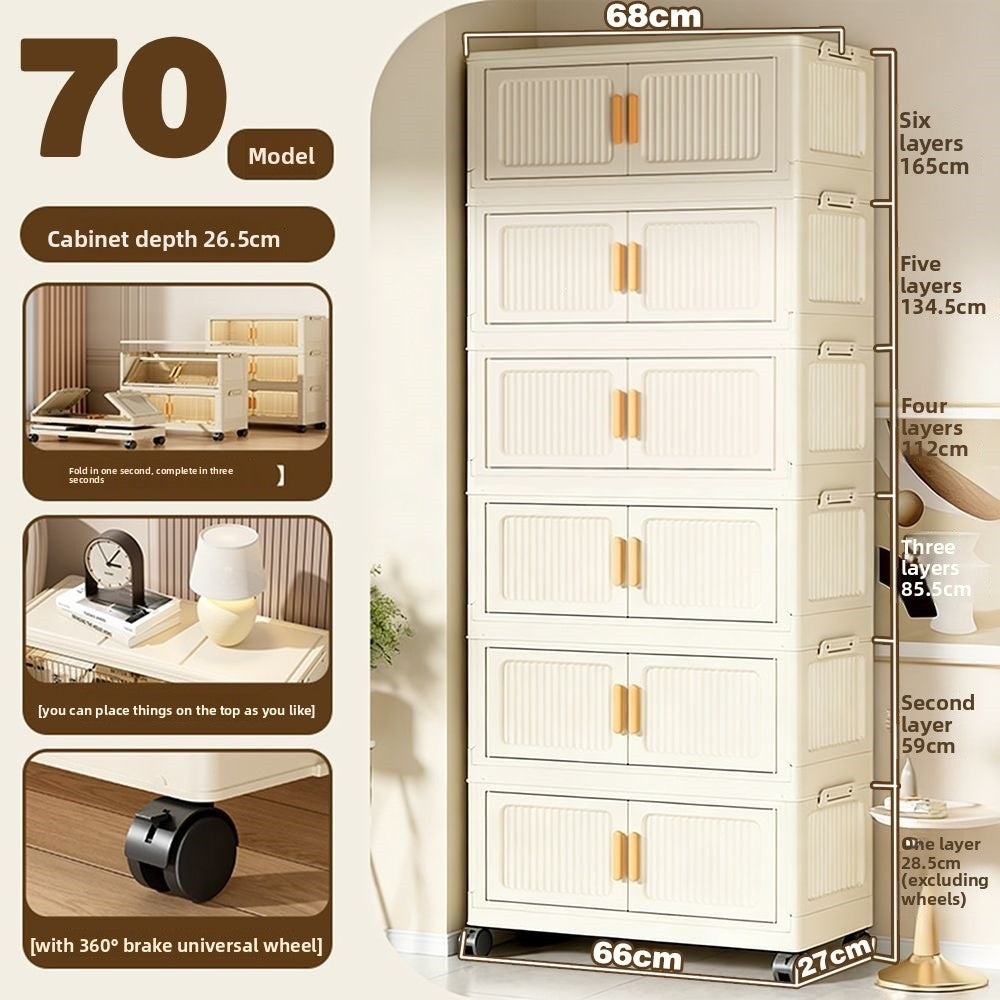 Foldable Movable Storage Cabinet