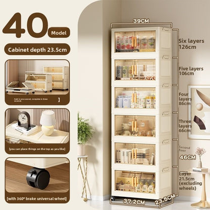 Foldable Movable Storage Cabinet