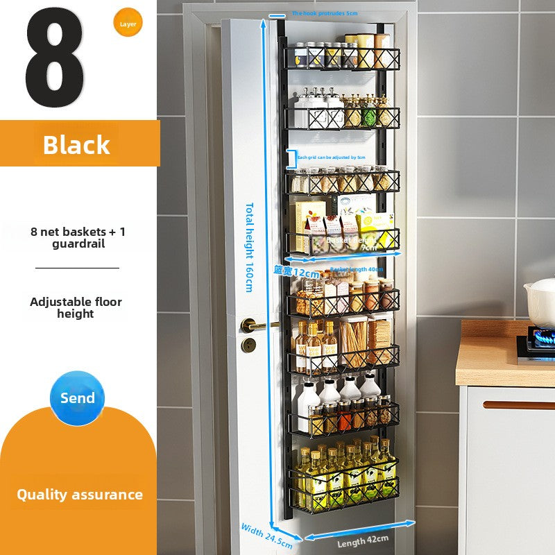 Foldable Multi-Layer Door Back Hanging Storage Rack