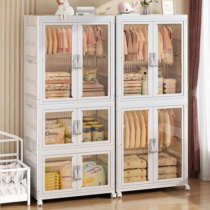 Foldable Multi-layer Plastic Storage Organizer