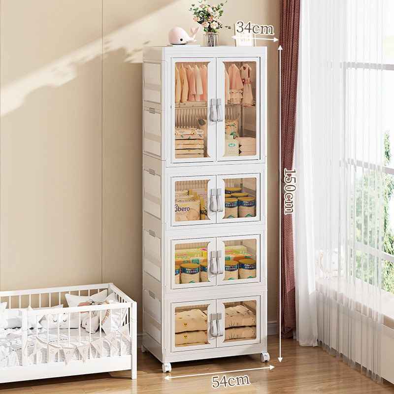 Foldable Multi-layer Plastic Storage Organizer