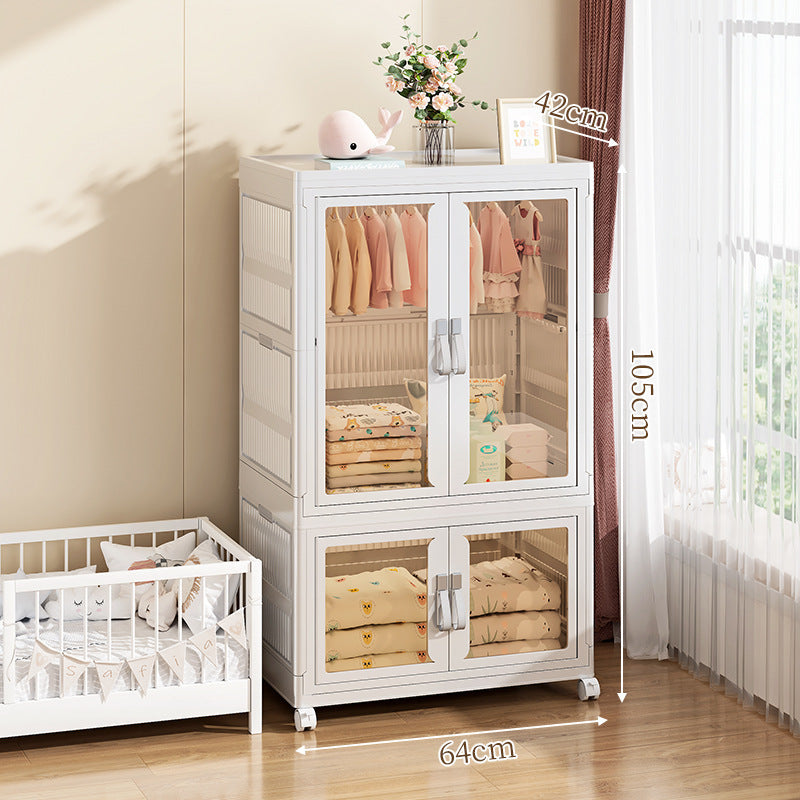 Foldable Multi-layer Plastic Storage Organizer