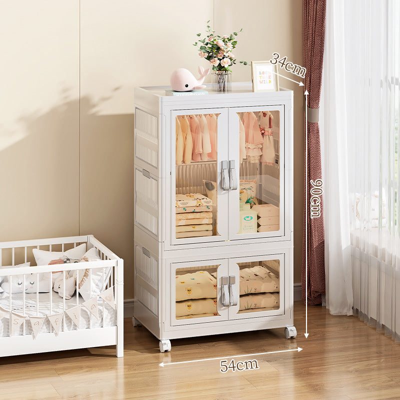 Foldable Multi-layer Plastic Storage Organizer