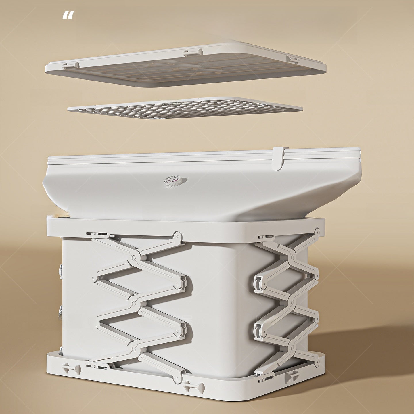 Foldable Multi-Layer Storage Cabinet