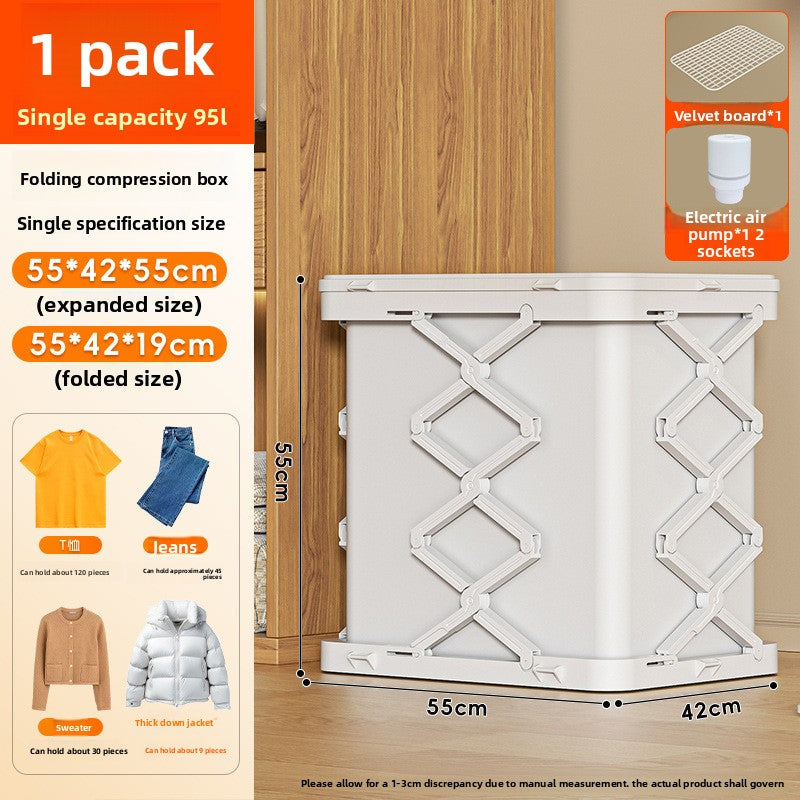 Foldable Multi-Layer Storage Cabinet