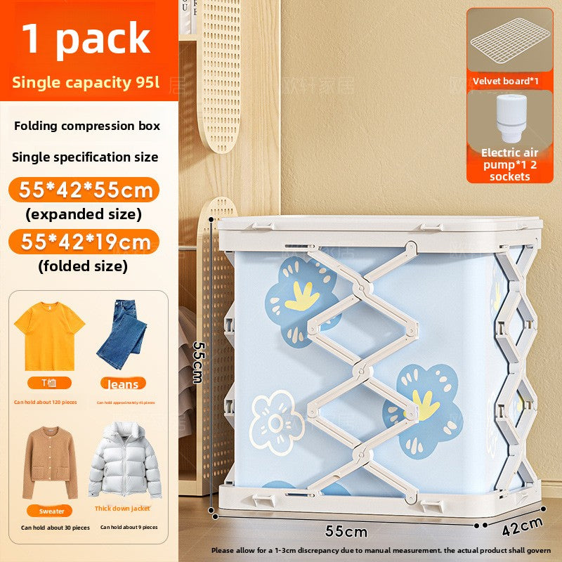 Foldable Multi-Layer Storage Cabinet