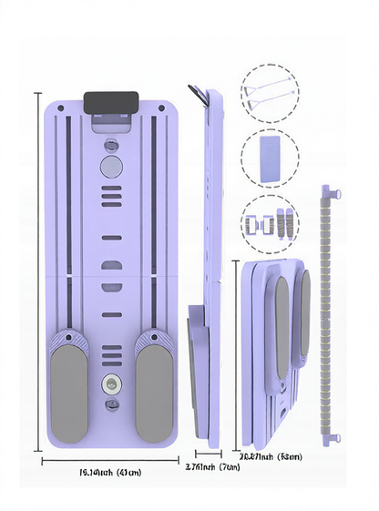 Foldable Multifunctional Abdominal Exercise Wheel
