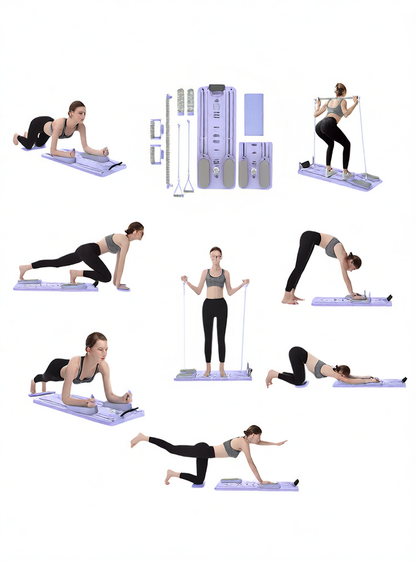 Foldable Multifunctional Abdominal Exercise Wheel