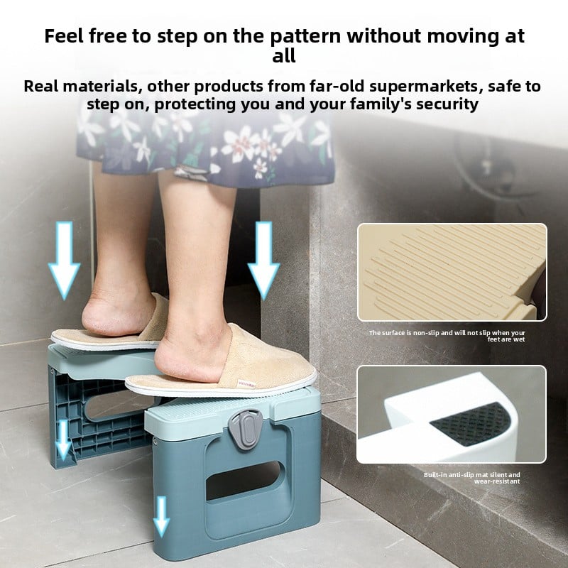 Foldable Non-Slip Toilet Stool