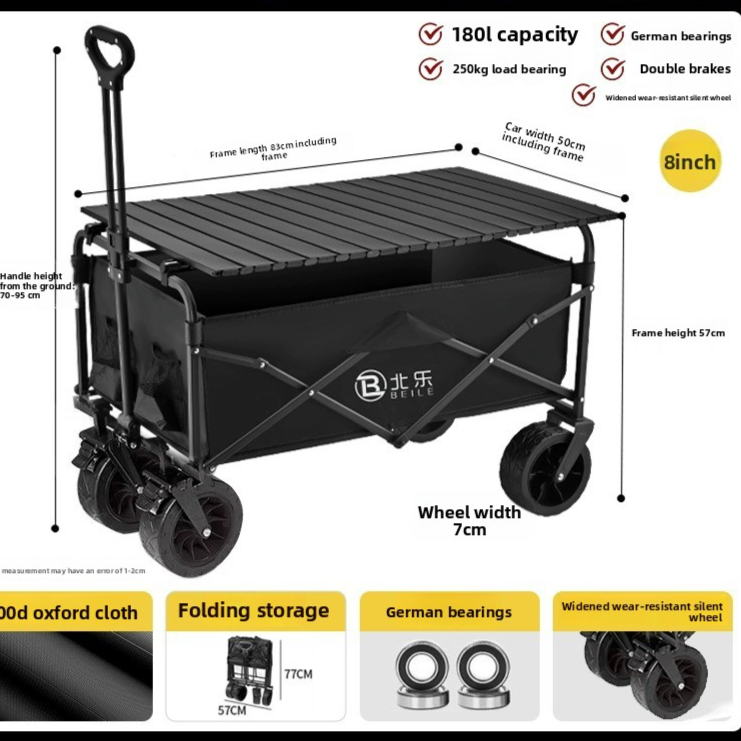 Foldable Outdoor Camping Trolley