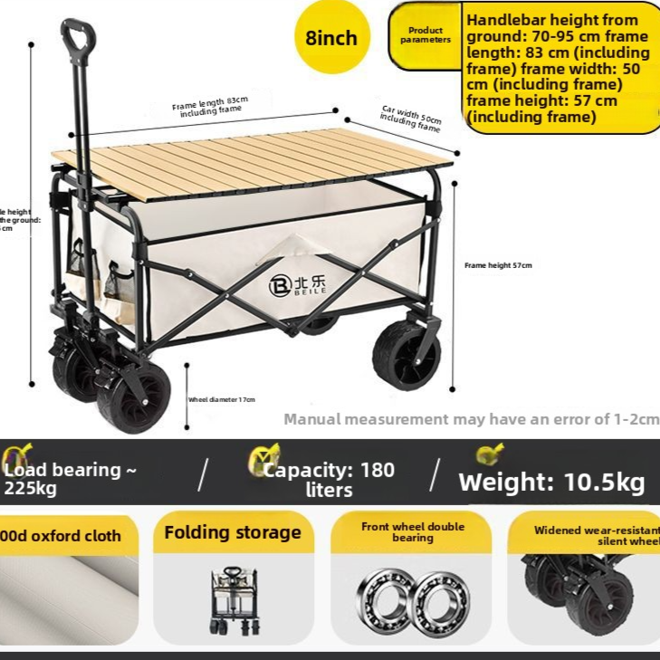 Foldable Outdoor Camping Trolley