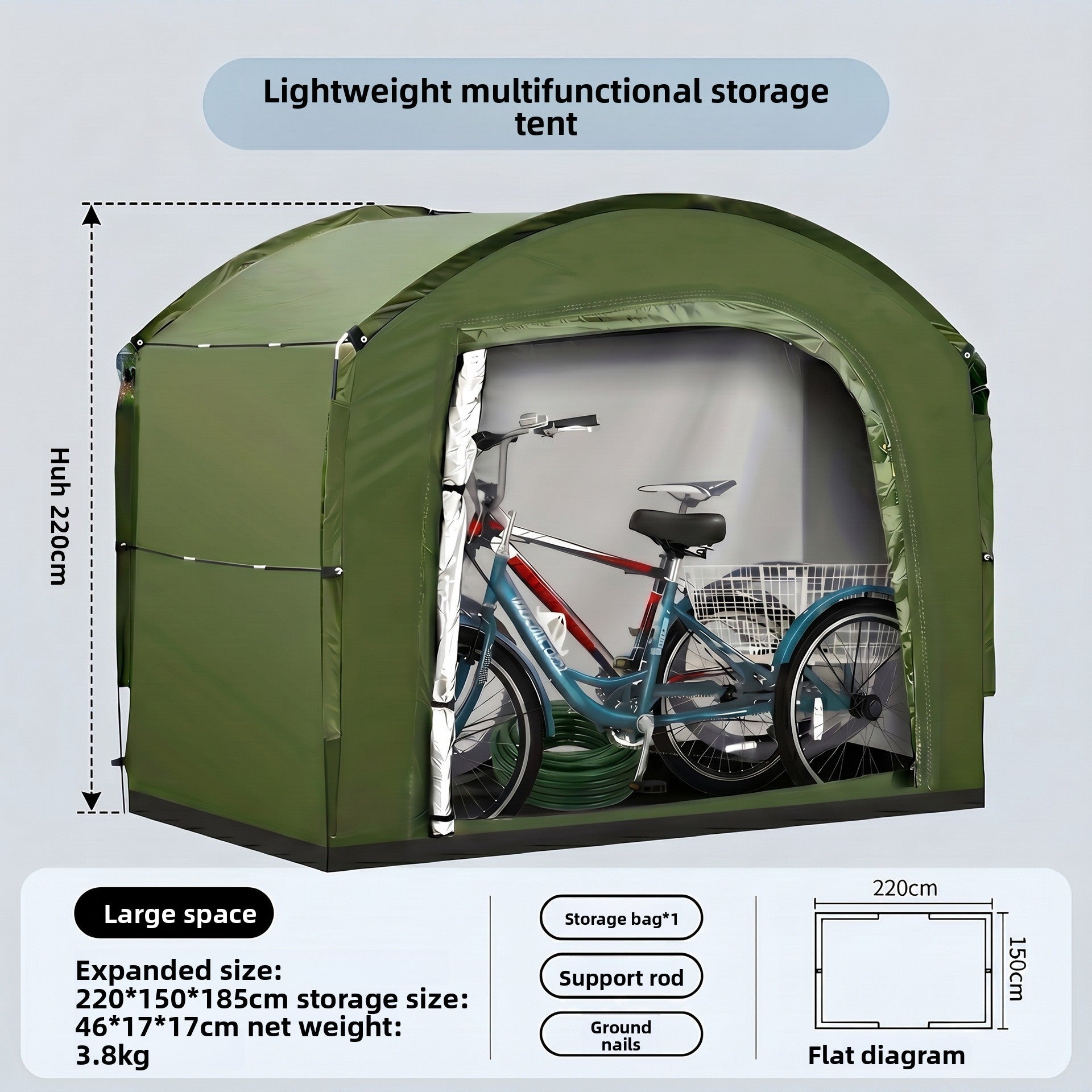 Foldable Outdoor Storage Shelter