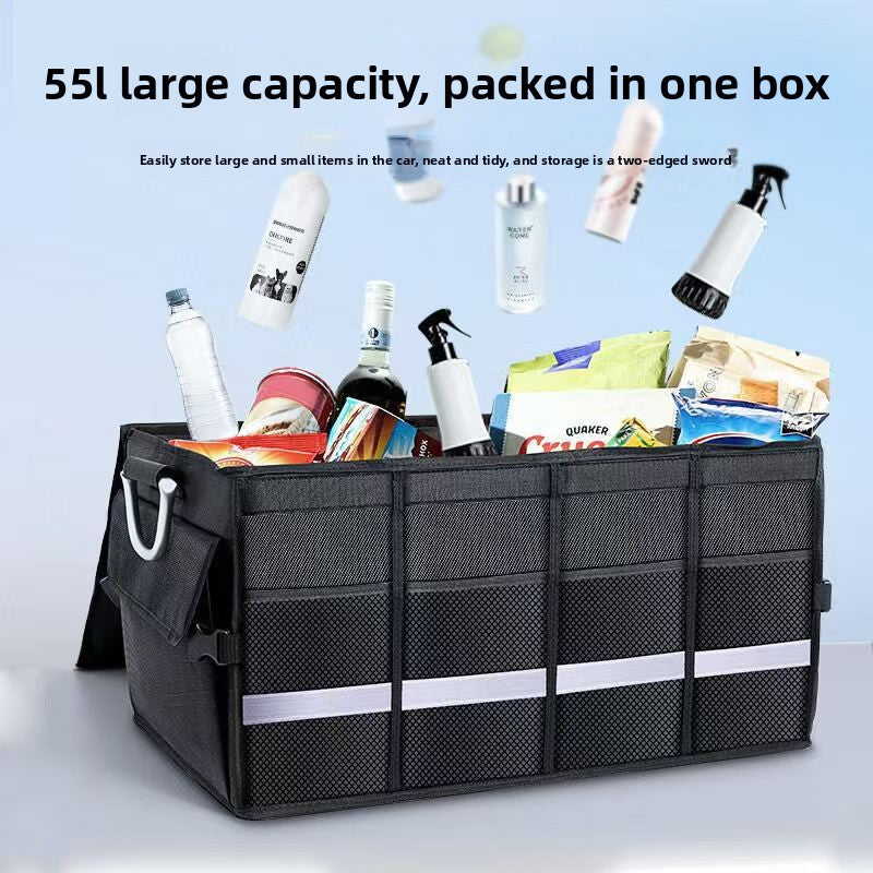 Foldable Oxford Cloth Car Trunk Storage Box with Handle