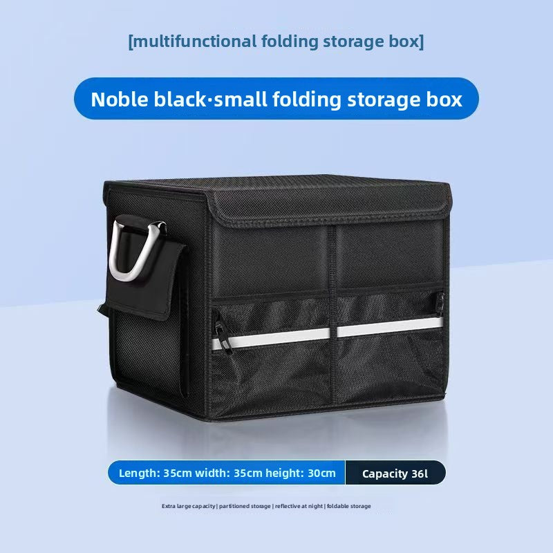 Foldable Oxford Cloth Car Trunk Storage Box with Handle