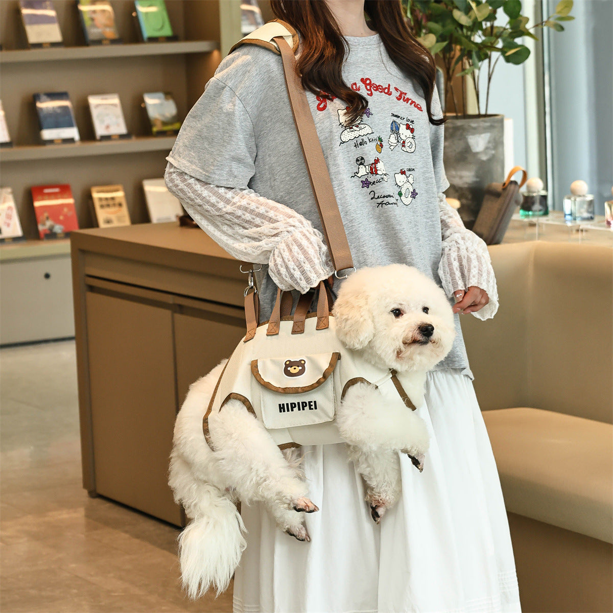 Foldable Oxford Pet Backpack