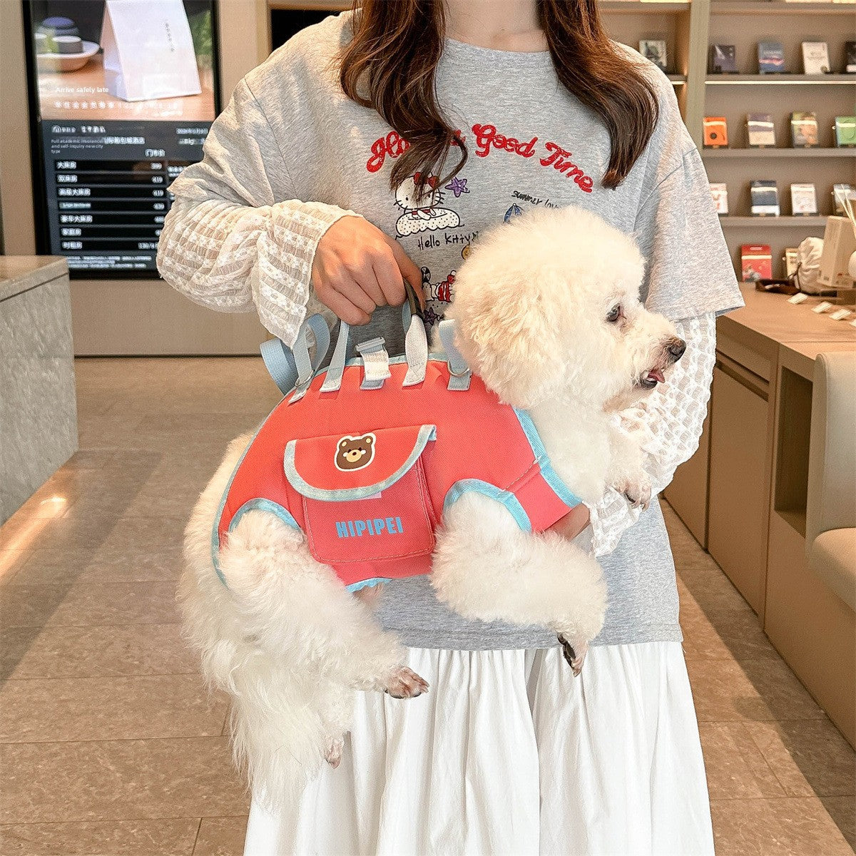 Foldable Oxford Pet Backpack