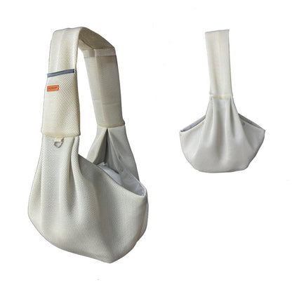 Foldable Pet Crossbody Bag with Breathable Mesh