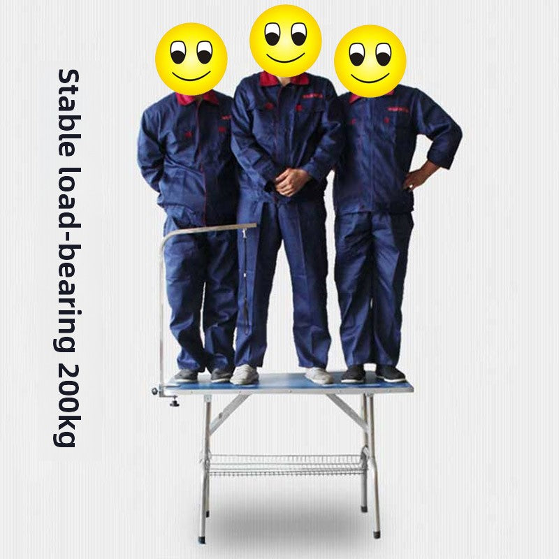 Foldable Pet Grooming Table with Adjustable Height
