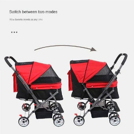 Foldable Pet Stroller for Small and Medium Dogs