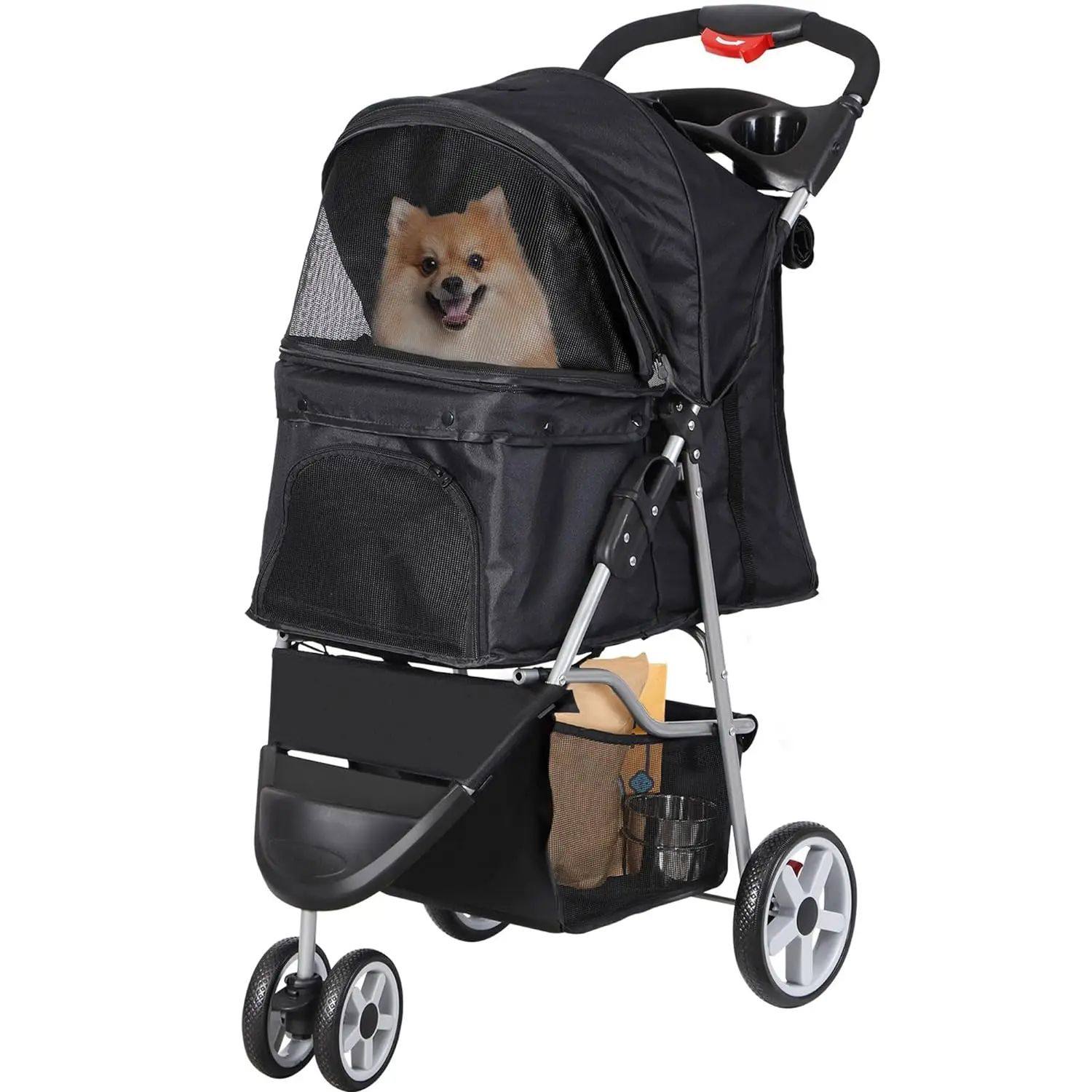 Foldable pet stroller