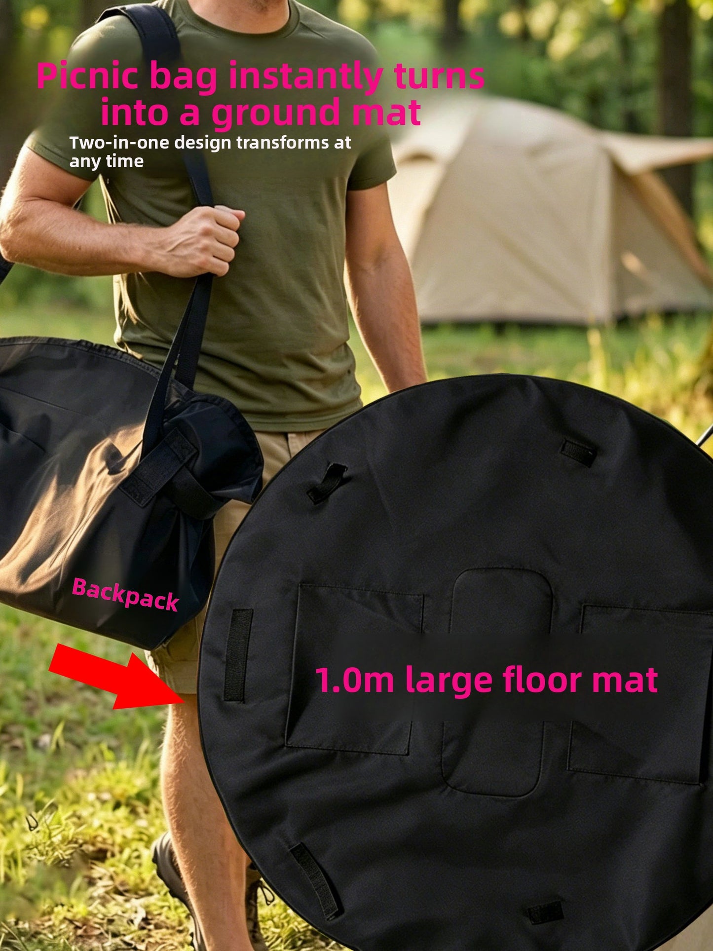 Foldable Picnic Mat Backpack