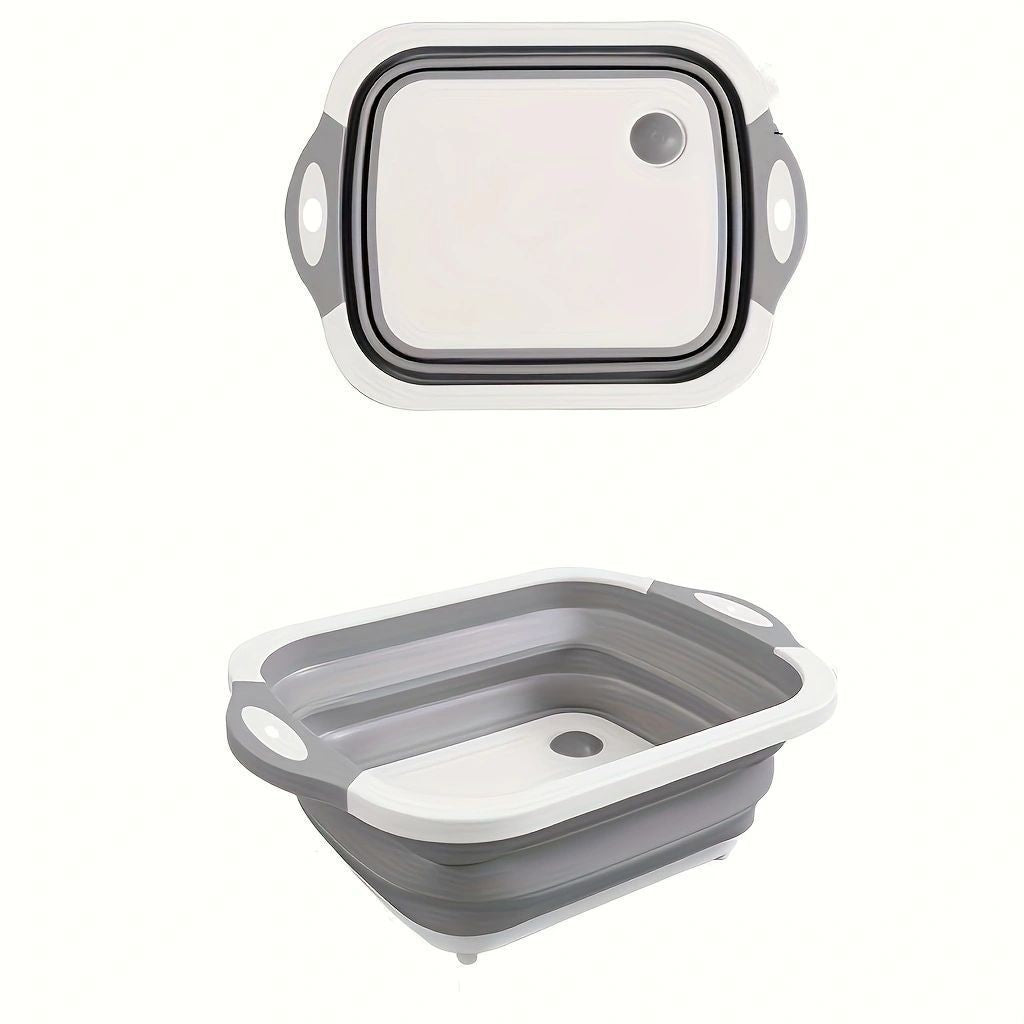 Foldable Plastic Cutting Board with Non-Slip Surface