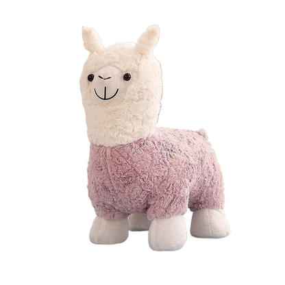 Foldable Plush Alpaca Stool