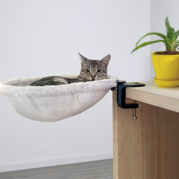 Foldable Plush Cat Hammock