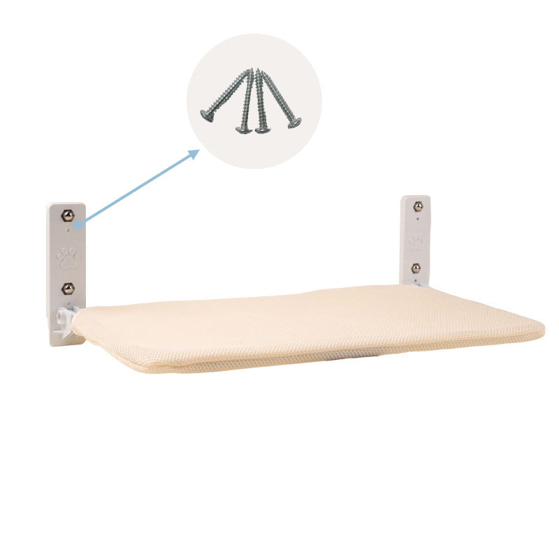 Foldable Plush Cat Hammock