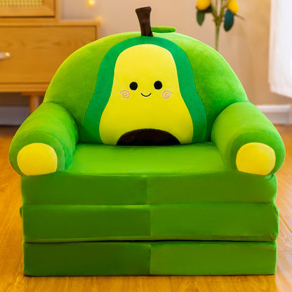 Foldable Plush Children Sofa Chair