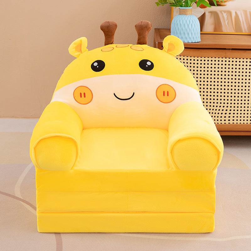 Foldable Plush Children Sofa Chair