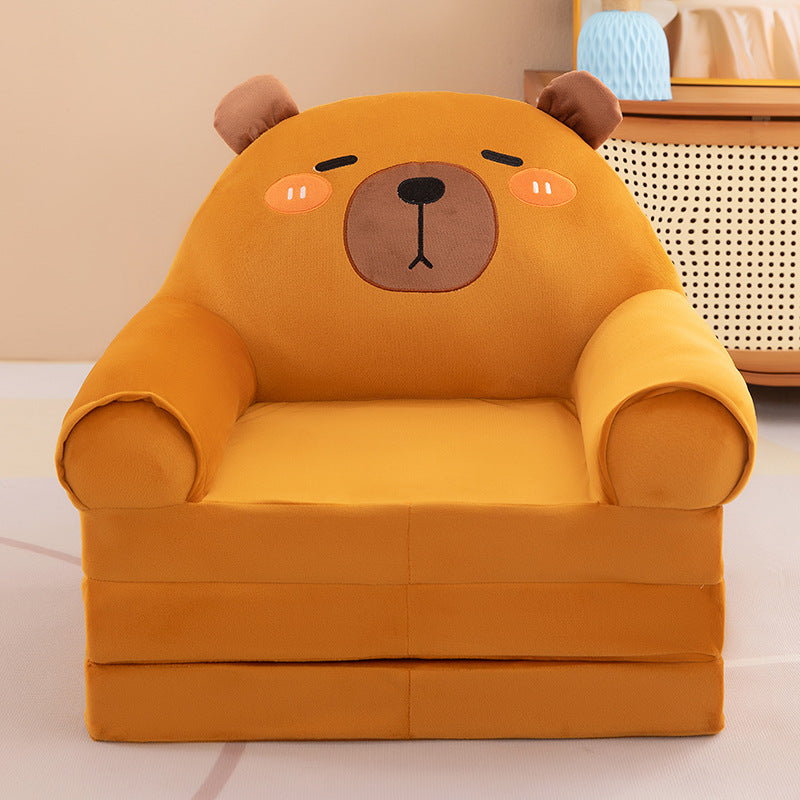 Foldable Plush Children Sofa Chair