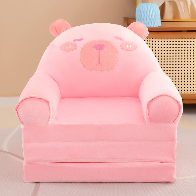 Foldable Plush Children Sofa Chair