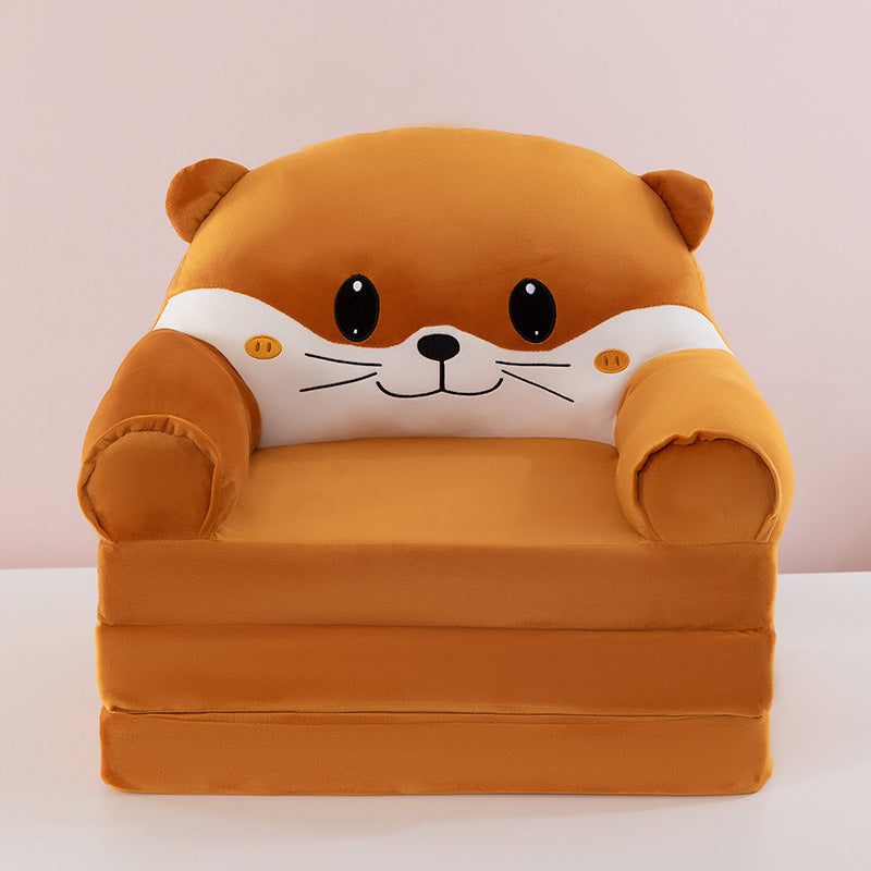 Foldable Plush Children Sofa Chair