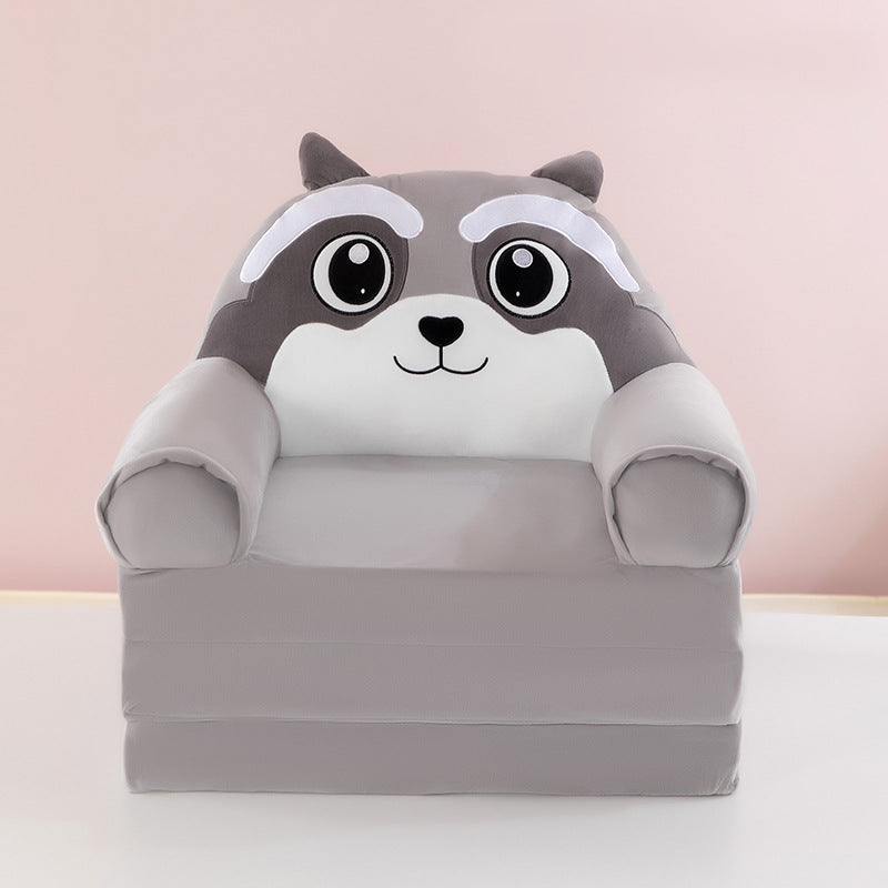 Foldable Plush Children Sofa Chair