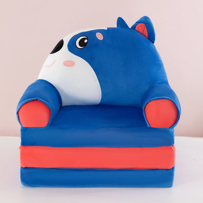 Foldable Plush Children Sofa Chair