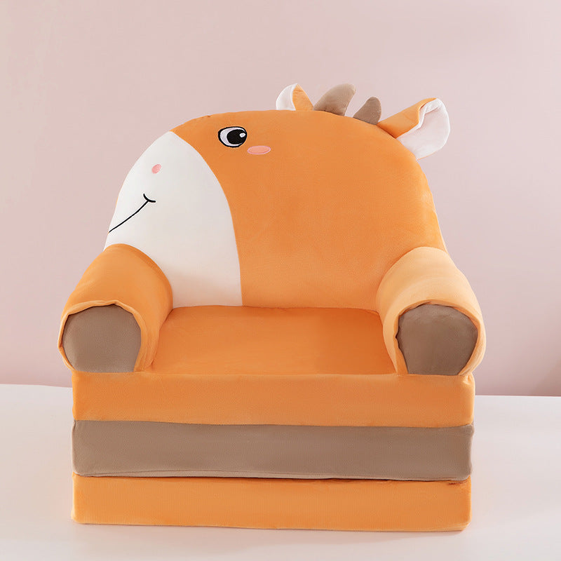 Foldable Plush Children Sofa Chair