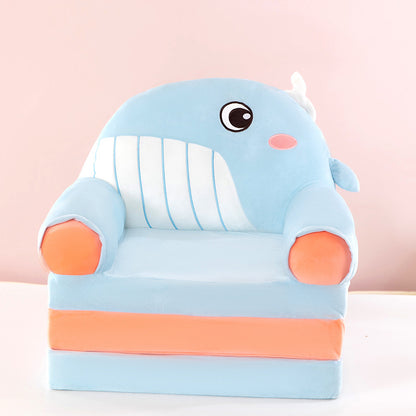 Foldable Plush Children Sofa Chair